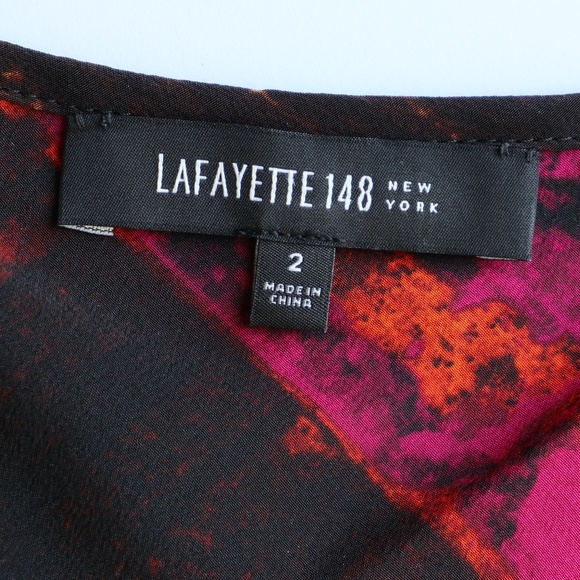 On bias sleeveless silk top in burnt ember tones - Picture 7 of 10